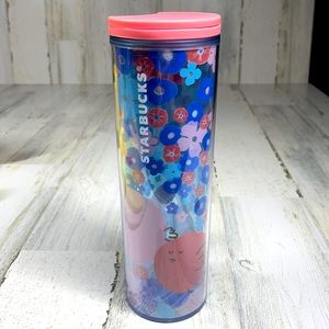 STARBUCKS TUMBLER EASTER BUNNY EGGS FLOWERS 16OZ 9” TALL 2019 COLLECTION